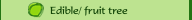 Edible/ fruit tree
